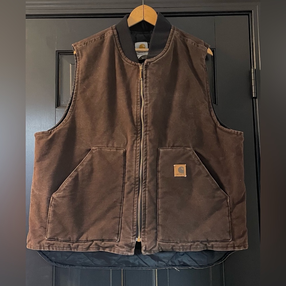 Vintage Carhartt Men's Arctic-Quilt Lined Duck Vest